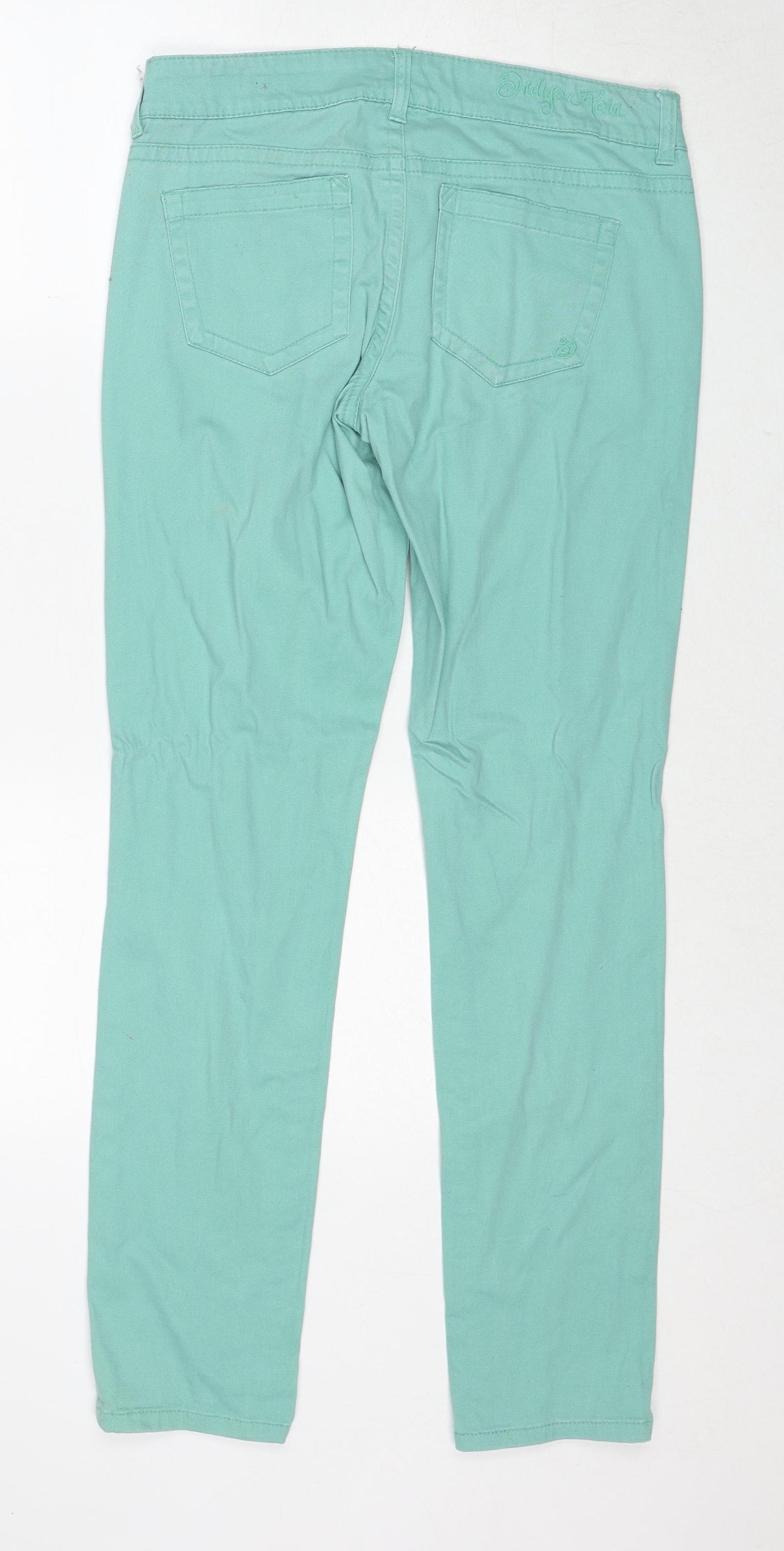 Indigo Rein Womens Blue Cotton Straight Jeans Size 30 in Regular Zip - Label size 9