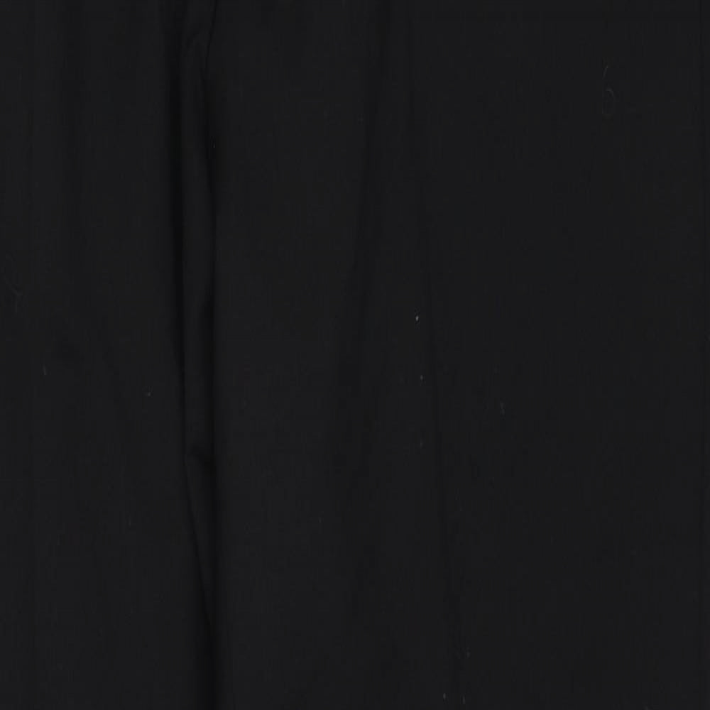 NEXT Mens Black Wool Dress Pants Trousers Size 32 in L33 in Regular Zip