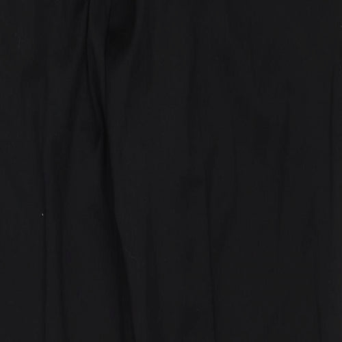 NEXT Mens Black Wool Dress Pants Trousers Size 32 in L33 in Regular Zip