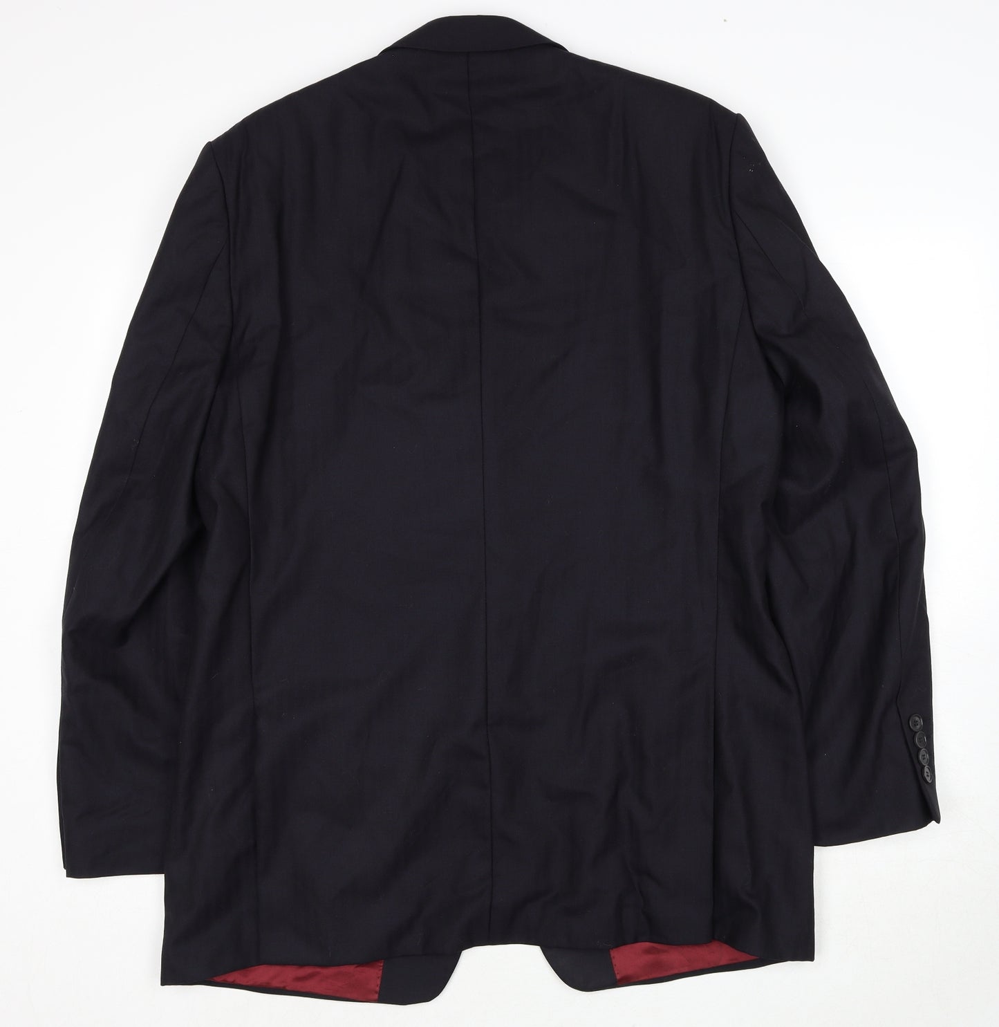 Alfred Brown Mens Black Wool Jacket Suit Jacket Size 42 Regular