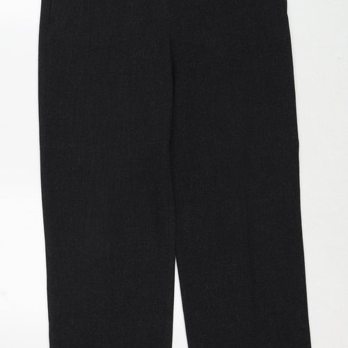 Gerry Weber Womens Black Polyester Trousers Size 12 Regular Zip