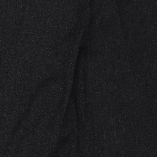 Gerry Weber Womens Black Polyester Trousers Size 12 Regular Zip