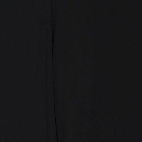 Warehouse Womens Black Polyester Trousers Size 16 Regular Zip