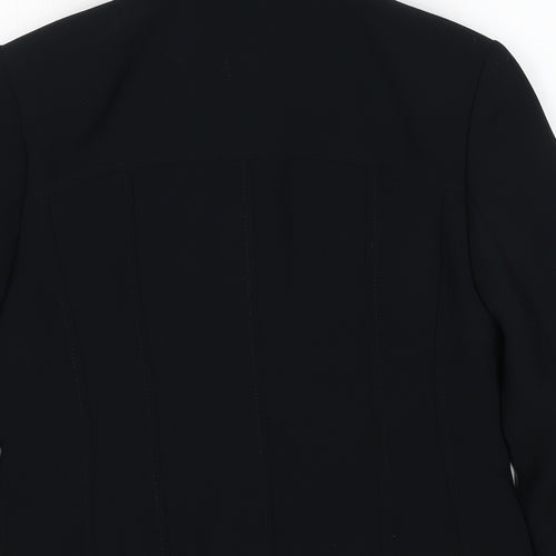 NEXT Womens Black Polyester Jacket Suit Jacket Size 10