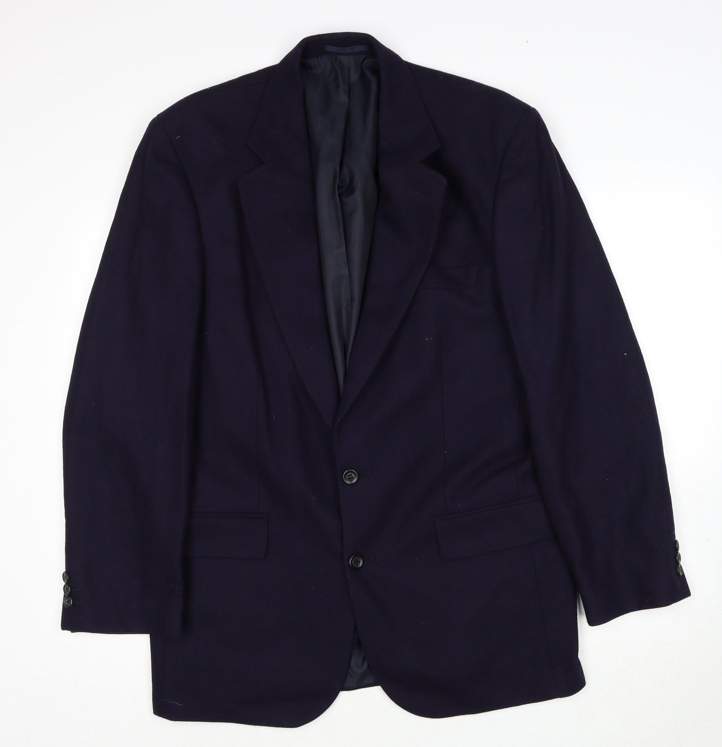 BHS Mens Blue Wool Jacket Suit Jacket Size 40 Regular
