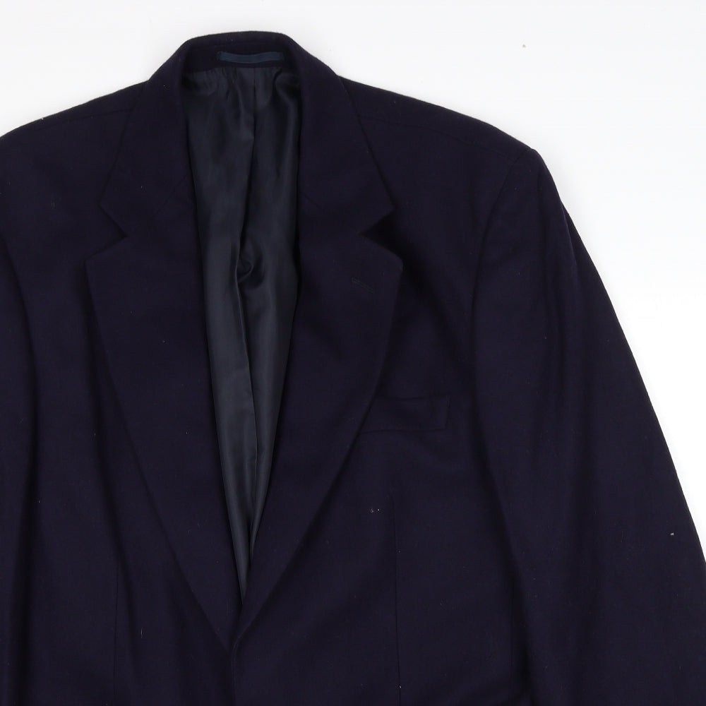 BHS Mens Blue Wool Jacket Suit Jacket Size 40 Regular