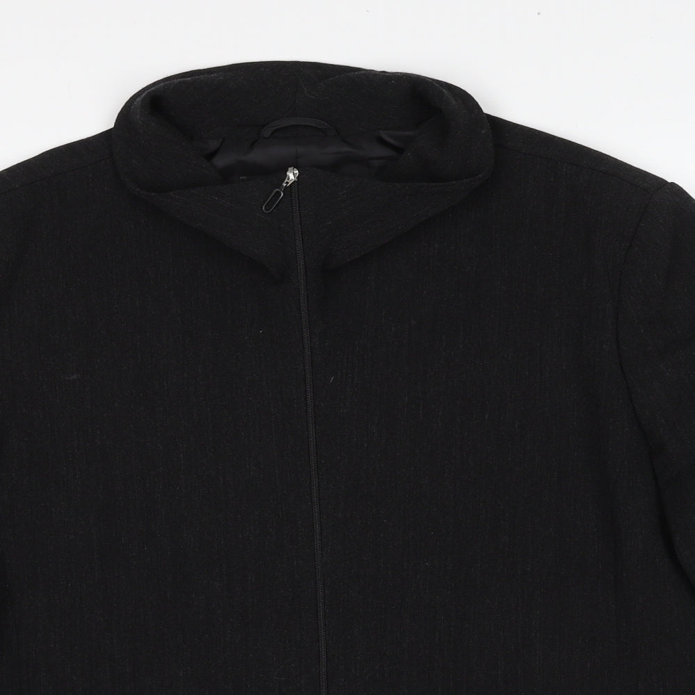 La Strada Womens Black Jacket Size 16 Zip