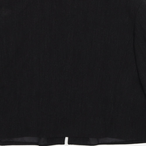 La Strada Womens Black Jacket Size 16 Zip