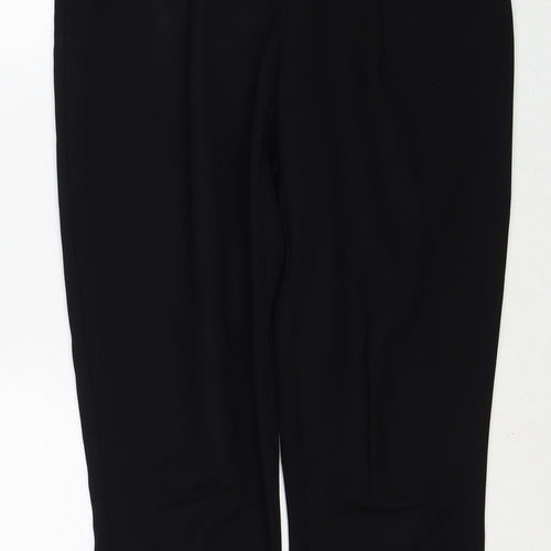 New Look Womens Black Polyester Trousers Size 8 Regular Zip