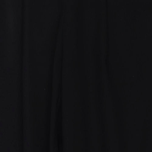 New Look Womens Black Polyester Trousers Size 8 Regular Zip