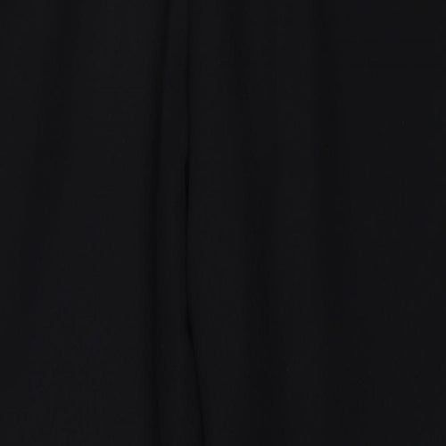 New Look Womens Black Polyester Trousers Size 8 Regular Zip