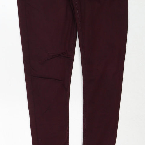 Topshop Womens Red Cotton Skinny Jeans Size 30 in L32 in Regular Zip