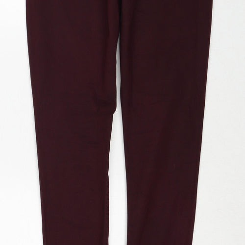 Topshop Womens Red Cotton Skinny Jeans Size 30 in L32 in Regular Zip