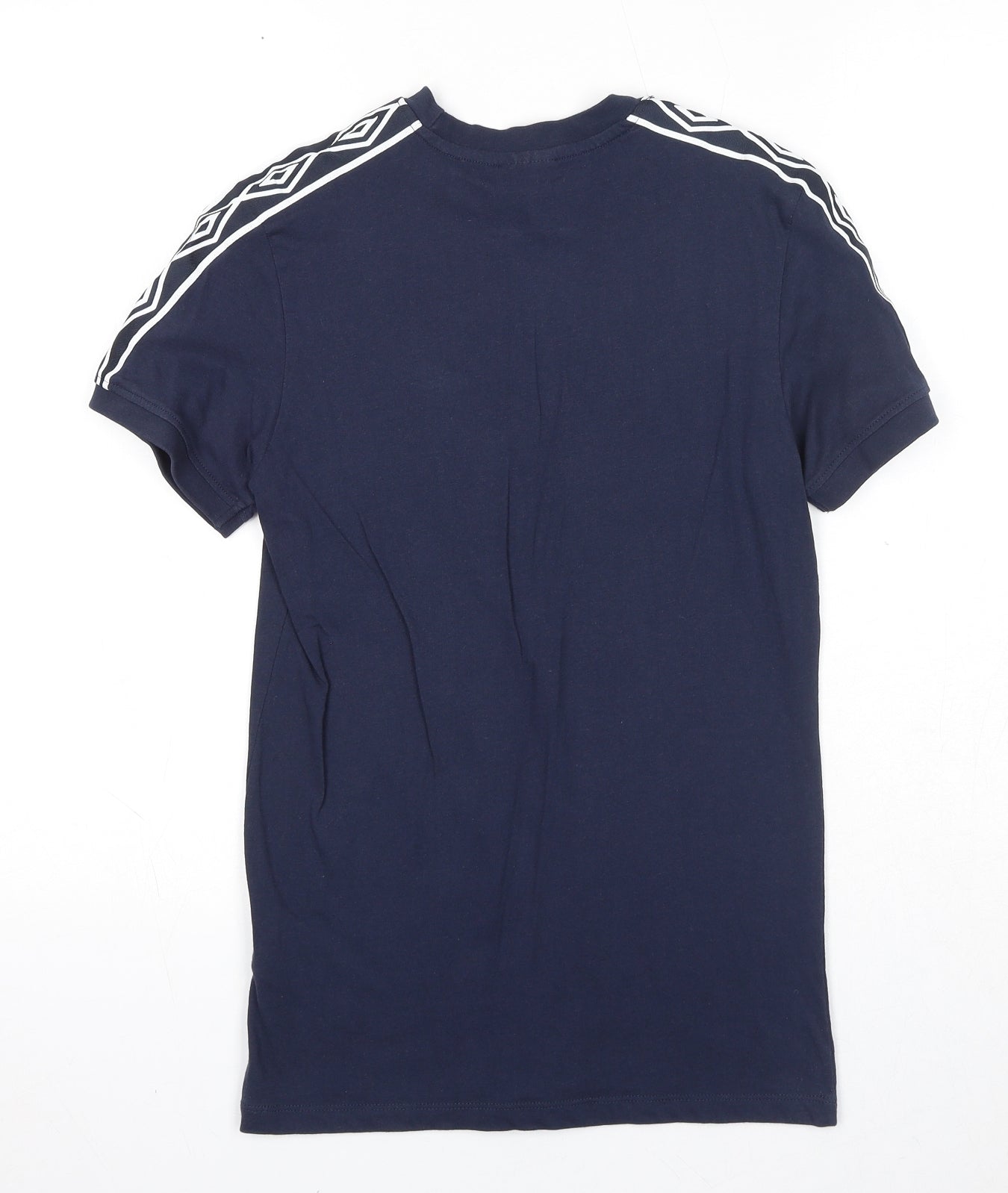 Umbro Boys Blue Cotton Pullover T-Shirt Size 11-12 Years Crew Neck Pullover