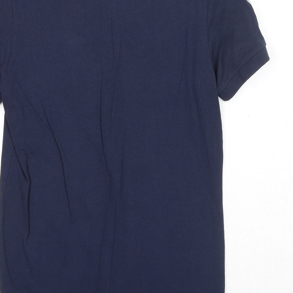 Umbro Boys Blue Cotton Pullover T-Shirt Size 11-12 Years Crew Neck Pullover