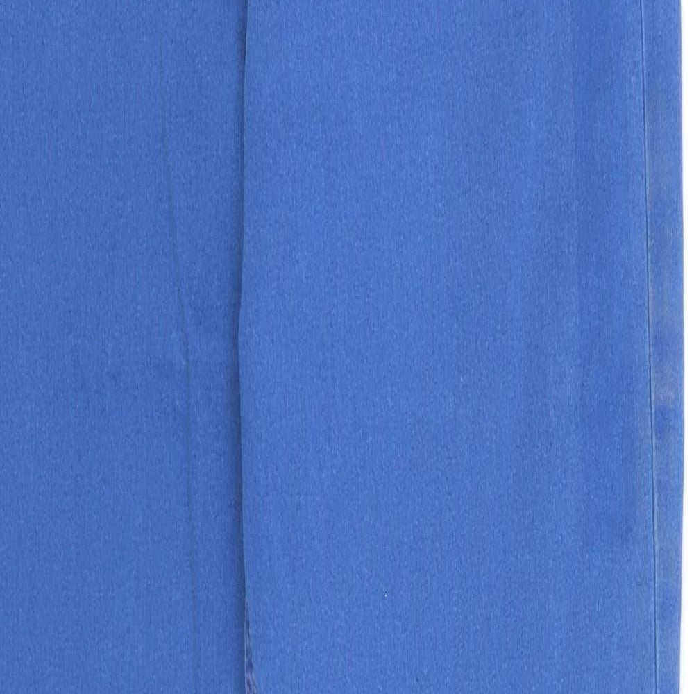 Marks and Spencer Womens Blue Cotton Skinny Jeans Size 10 Regular Zip
