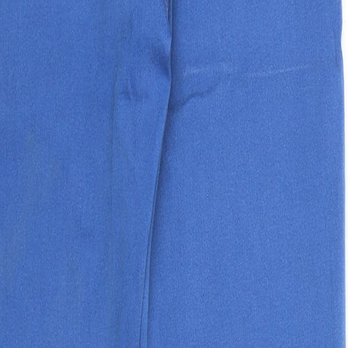 Marks and Spencer Womens Blue Cotton Skinny Jeans Size 10 Regular Zip