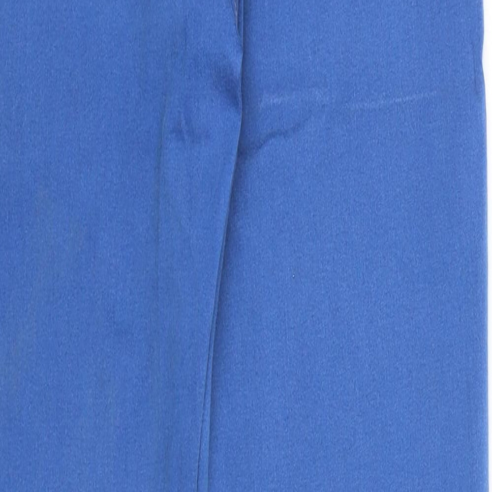 Marks and Spencer Womens Blue Cotton Skinny Jeans Size 10 Regular Zip