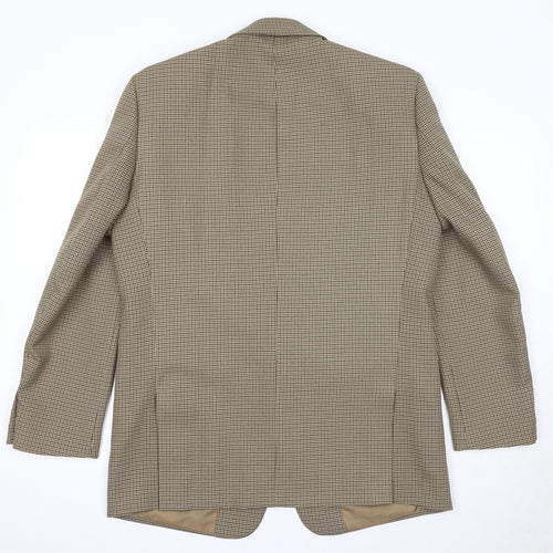 First Impressions Mens Gold Geometric Polyester Jacket Suit Jacket Size 40 Regular