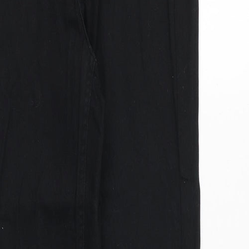 H&M Womens Black Cotton Skinny Jeans Size 10 Regular Zip