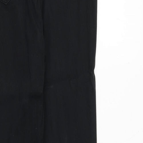 H&M Womens Black Cotton Skinny Jeans Size 10 Regular Zip