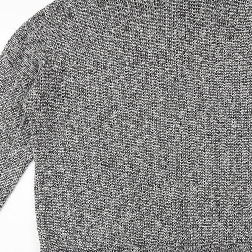Topshop Womens Grey Roll Neck Polyester Pullover Jumper Size 10