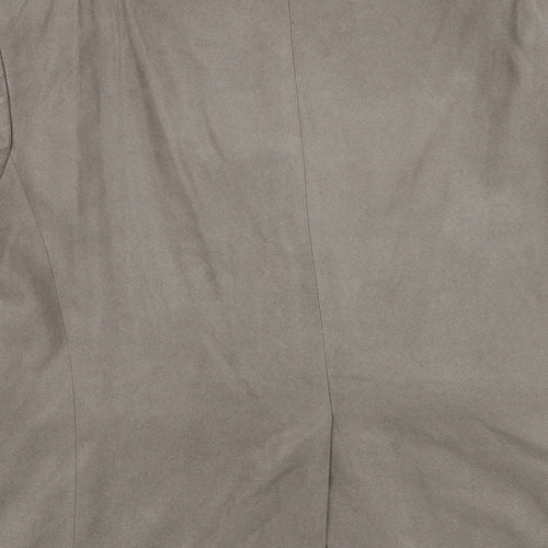 Marks and Spencer Mens Brown Geometric Polyester Jacket Suit Jacket Size 44 Regular