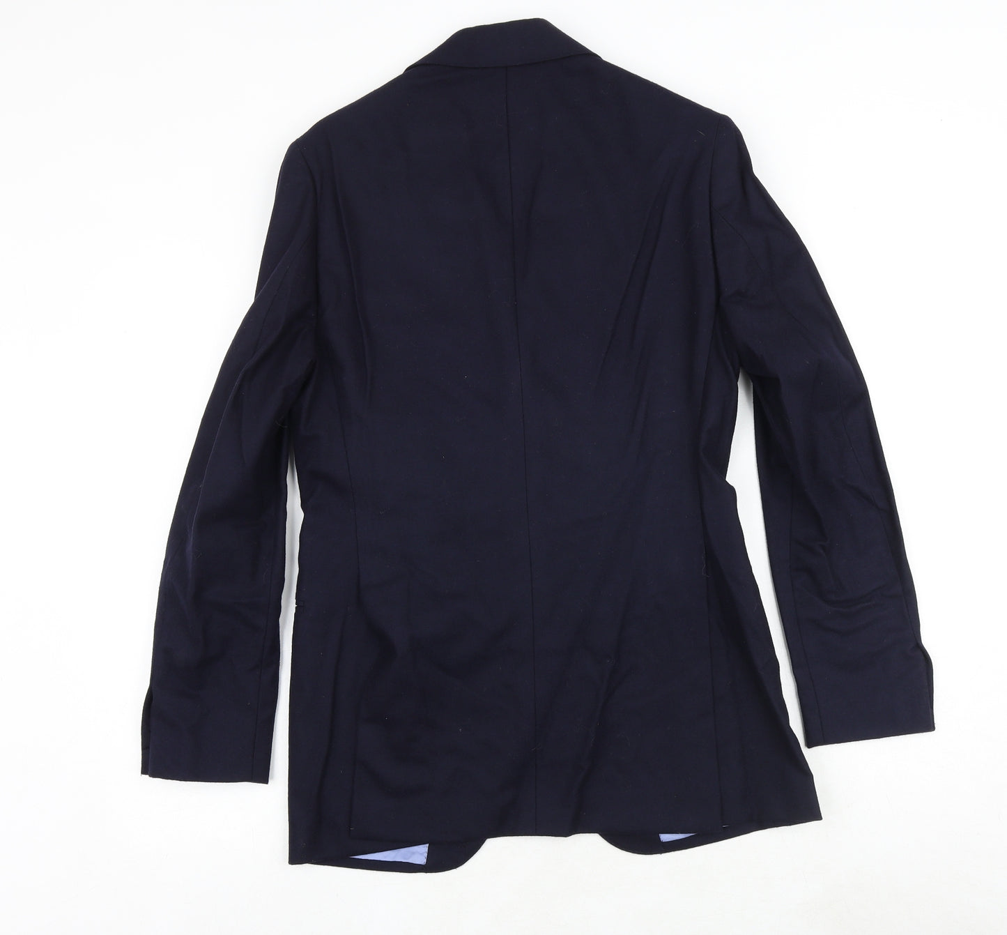 lazio Mens Blue Polyester Jacket Suit Jacket Size 36 Regular