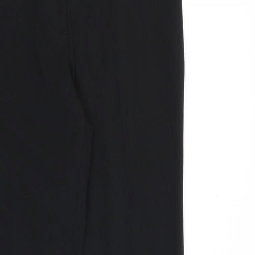 H&M Womens Black Polyester Dress Pants Trousers Size 10 Regular Zip