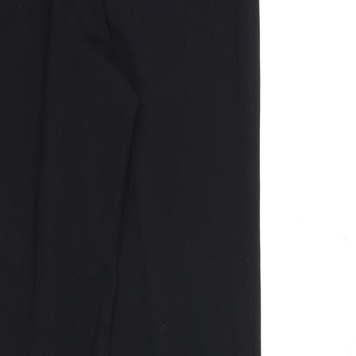 H&M Womens Black Polyester Dress Pants Trousers Size 10 Regular Zip