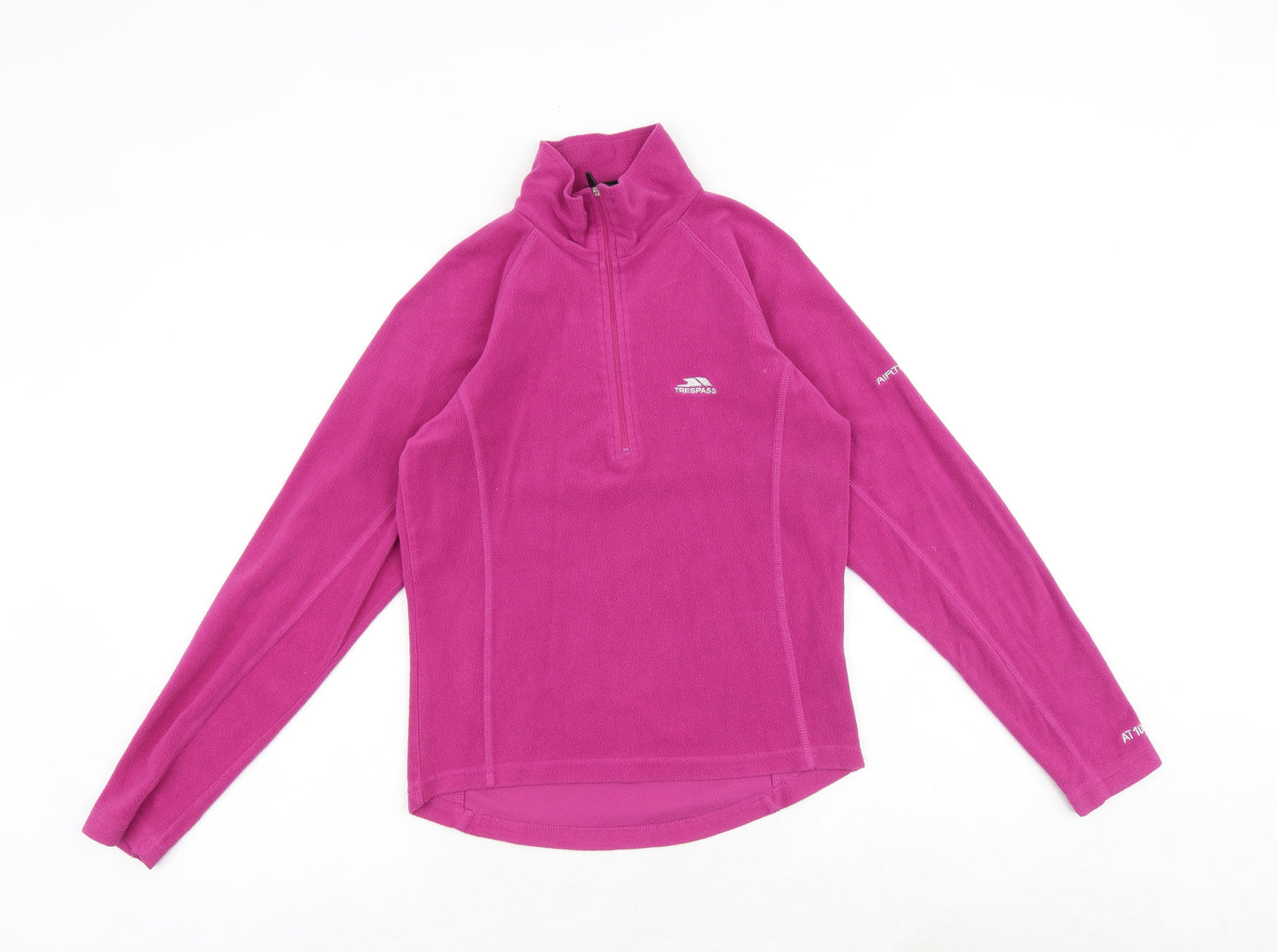 Trespass Womens Pink Polyester Pullover Sweatshirt Size XS Zip