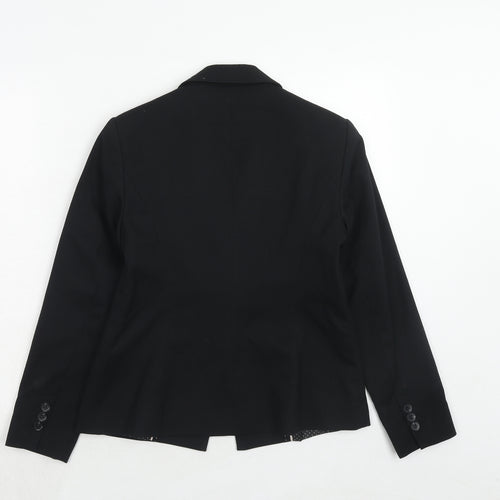 Dorothy Perkins Womens Black Polyester Jacket Suit Jacket Size 8