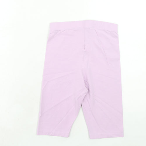 I SAW IT FIRST Womens Purple Cotton Compression Shorts Size 6 Regular Pull On