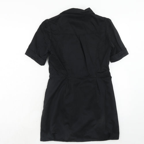 H&M Womens Black Jacket Size 6 Button