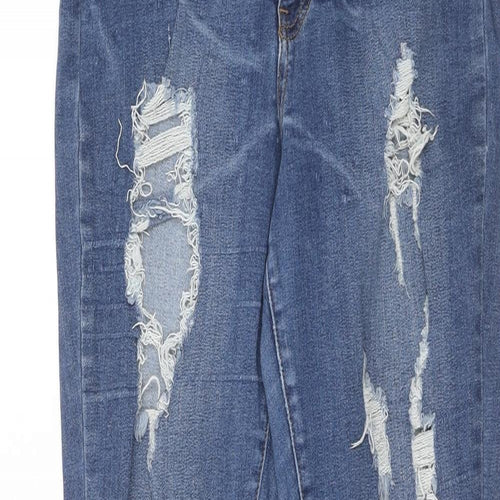 Fashion Nova Womens Blue Cotton Skinny Jeans Size 28 in Regular Zip