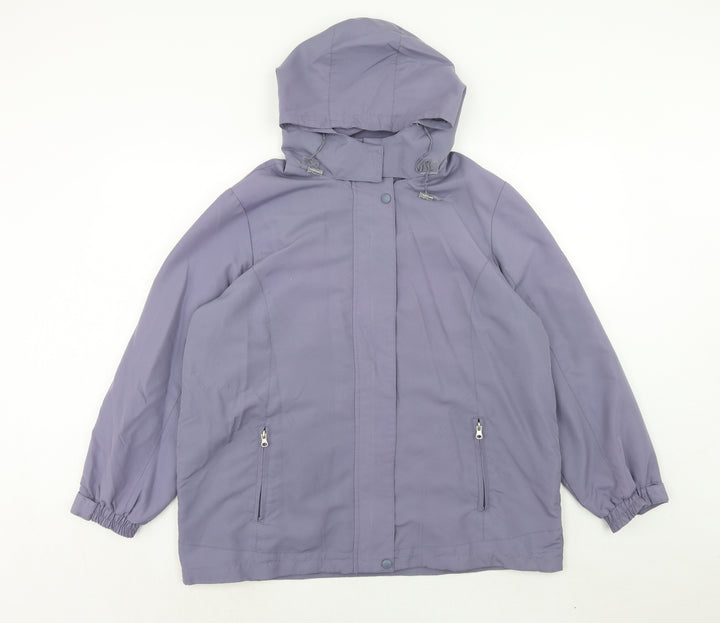 Bonmarché Womens Purple Jacket Size M Zip