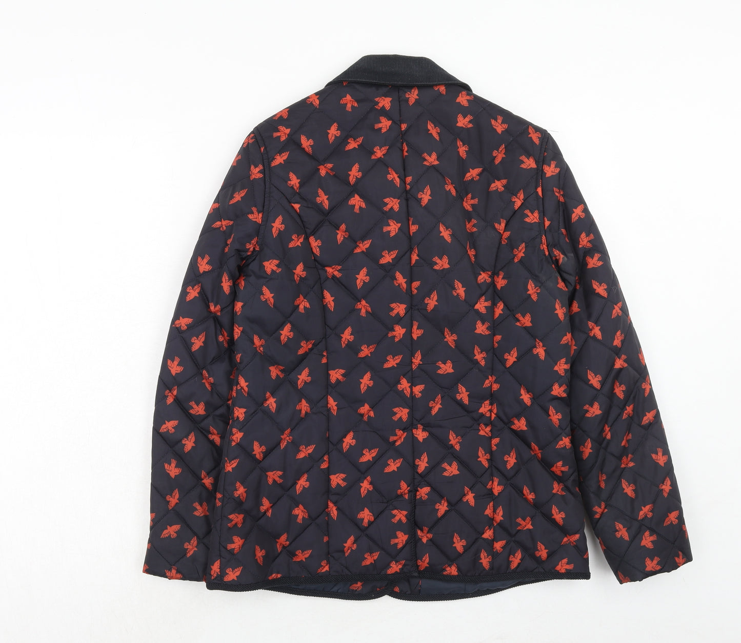 NEXT Womens Black Geometric Jacket Size 10 Button