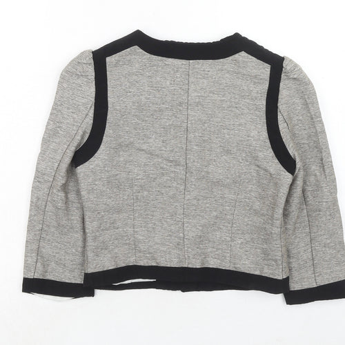 H&M Womens Grey Jacket Size 6 Button