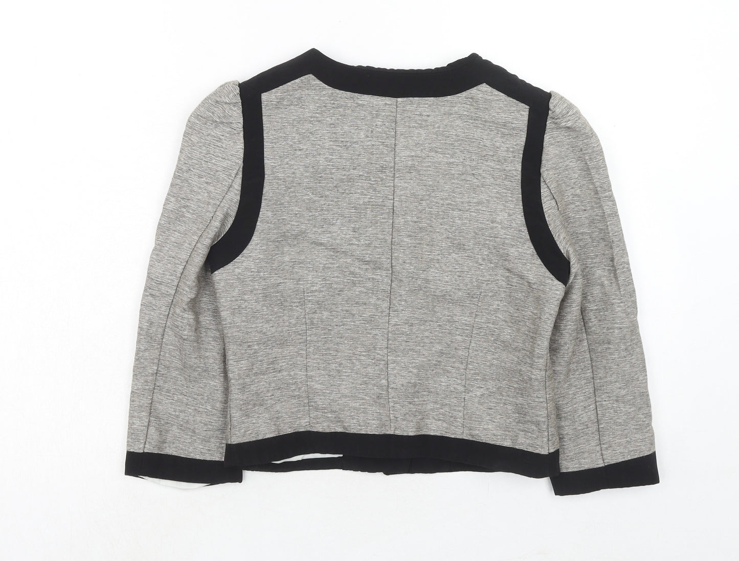 H&M Womens Grey Jacket Size 6 Button