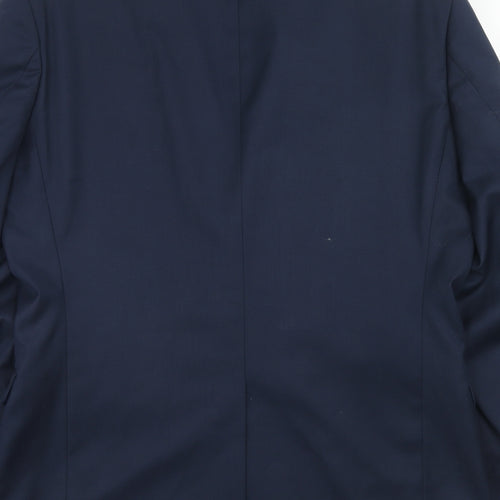 NEXT Mens Blue Polyester Jacket Suit Jacket Size 40 Regular