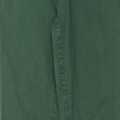 Yessica Womens Green Cotton Straight Jeans Size 30 in Regular Zip