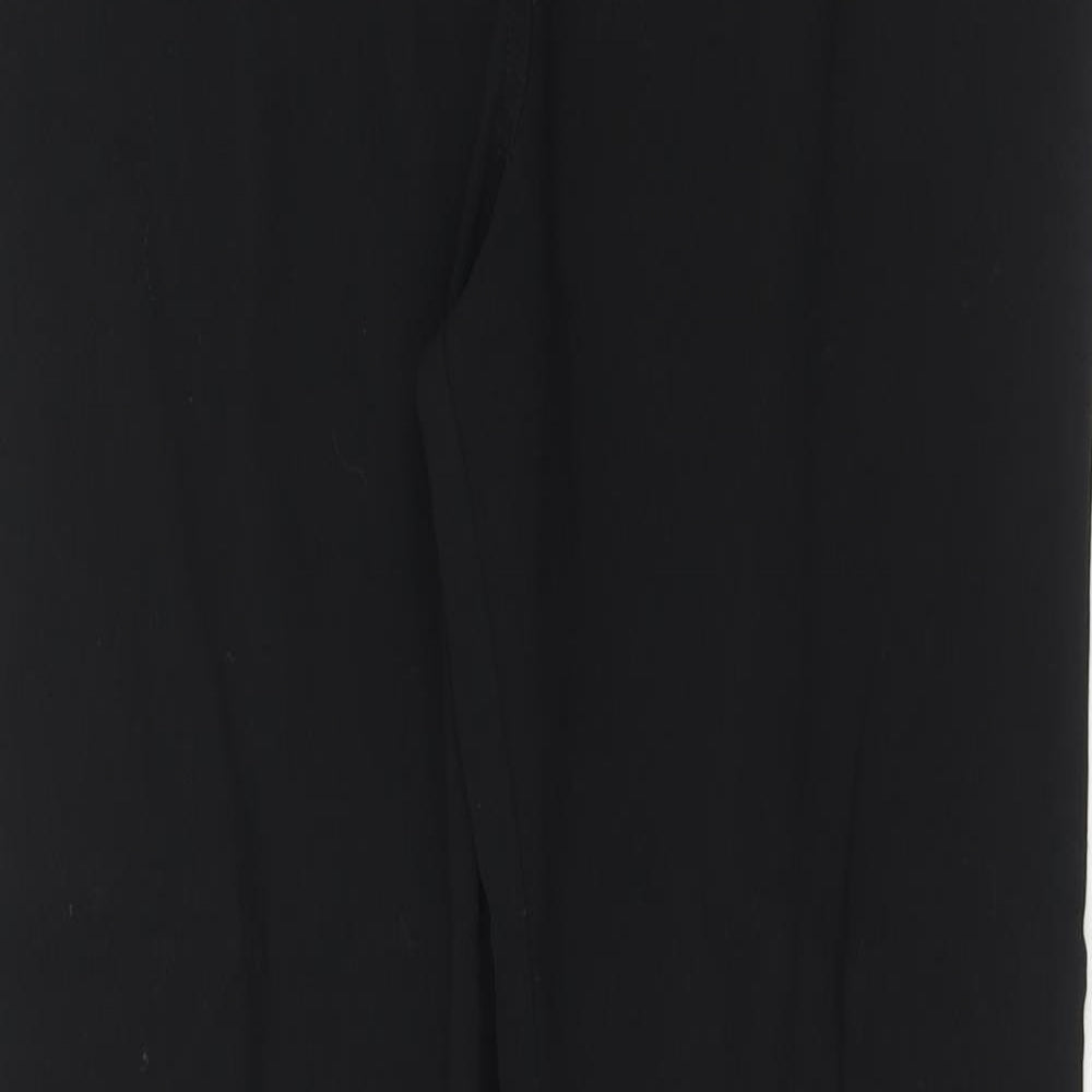 Roman Womens Black Polyamide Trousers Size 14 Regular Zip