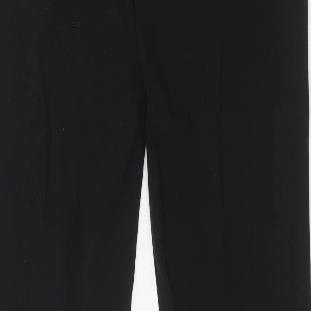 Roman Womens Black Polyamide Trousers Size 14 Regular Zip