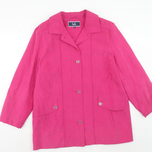 EWM Womens Pink Jacket Size 14 Button