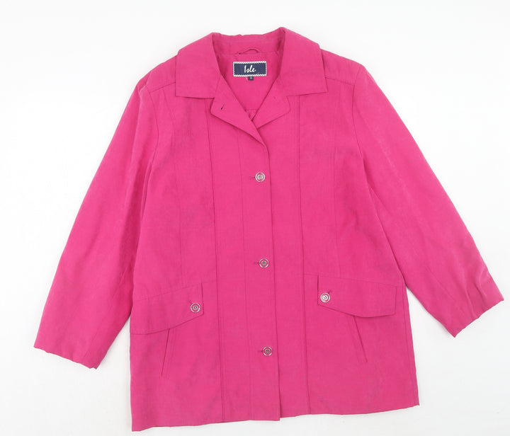 EWM Womens Pink Jacket Size 14 Button
