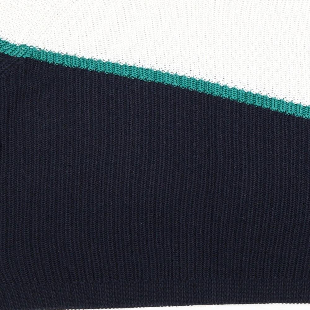 Only Womens Multicoloured Round Neck Cotton Pullover Jumper Size M