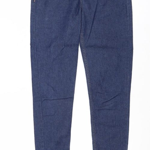 Divided by H&M Womens Blue Cotton Skinny Jeans Size 8 Regular Zip