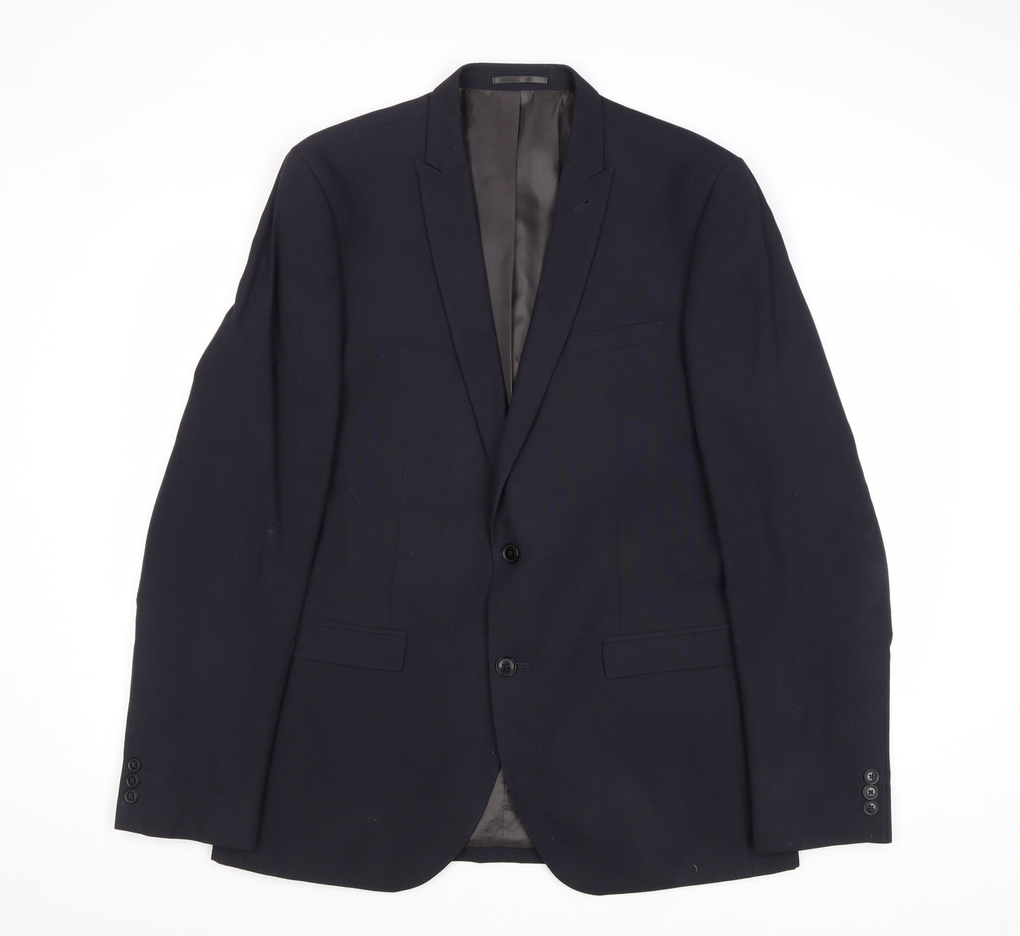NEXT Mens Blue Polyester Jacket Suit Jacket Size 42 Regular