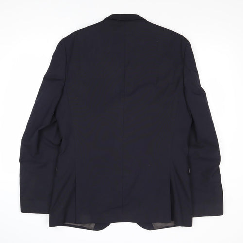 NEXT Mens Blue Polyester Jacket Suit Jacket Size 42 Regular