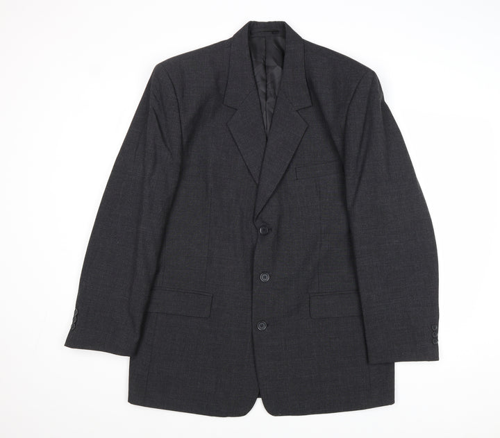Modern Classics Mens Grey Polyester Jacket Suit Jacket Size 42 Regular